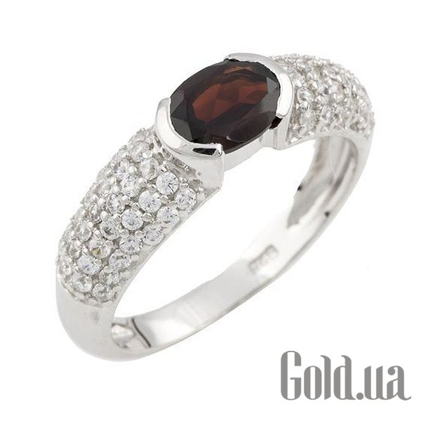 

Женские кольца Fresh Jewelry, Женское серебряное кольцо с гранатом и куб. циркониями, 18
