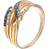 Женское золотое кольцо с бриллиантами, 1625057