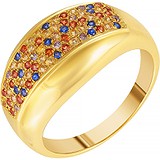 Женское золотое кольцо с бриллиантами и сапфирами, 1668833