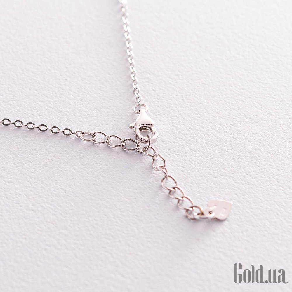 Серебряное колье с эмалью onx181119 – изображение 3