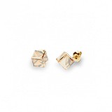 Сережки з кристалами Swarovski у позолоті, 1764321
