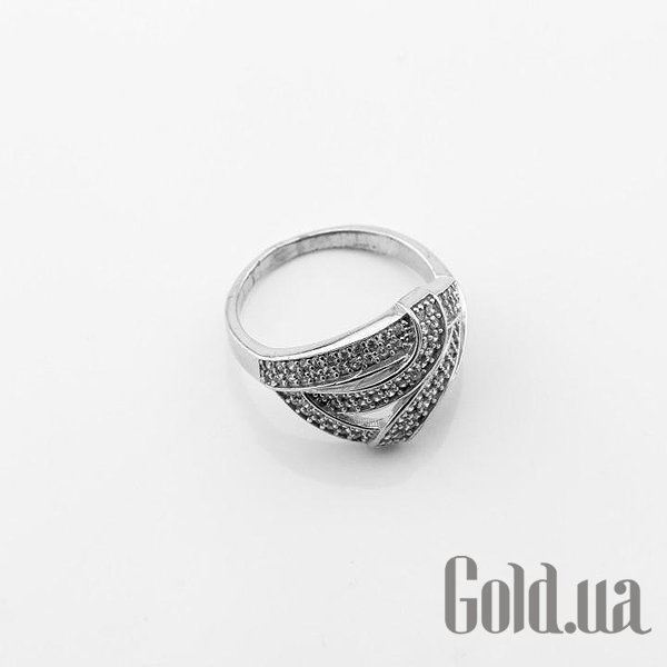 Женское серебряное кольцо с куб. циркониями DIA3102781 – изображение 2