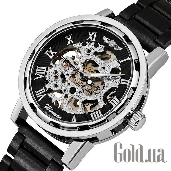 Winner Чоловічий годинник Black Metal 3959 bt3959