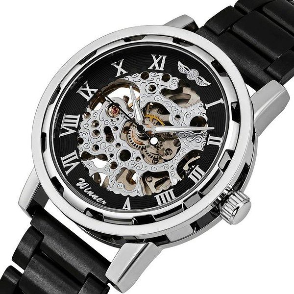 Winner Чоловічий годинник Black Metal 3959 bt3959