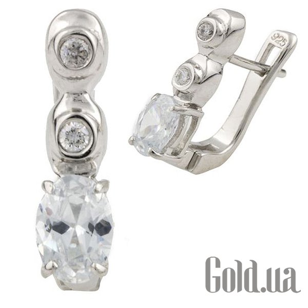 

Серьги Fresh Jewelry, Серебряные серьги с куб. циркониями