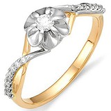 Женское золотое кольцо с бриллиантами, 1554914