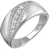 SOKOLOV Женское серебряное кольцо с куб. циркониями, 1612770