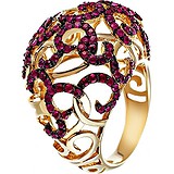 Женское золотое кольцо с рубинами, 1662690