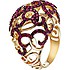 Женское золотое кольцо с рубинами - фото 1