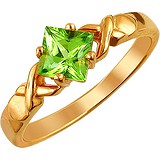 Женское золотое кольцо с хризолитом, 1666530