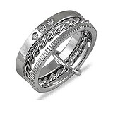 Nina Ricci Женское серебряное кольцо с куб. циркониями