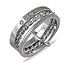 Nina Ricci Женское серебряное кольцо с куб. циркониями - фото 1