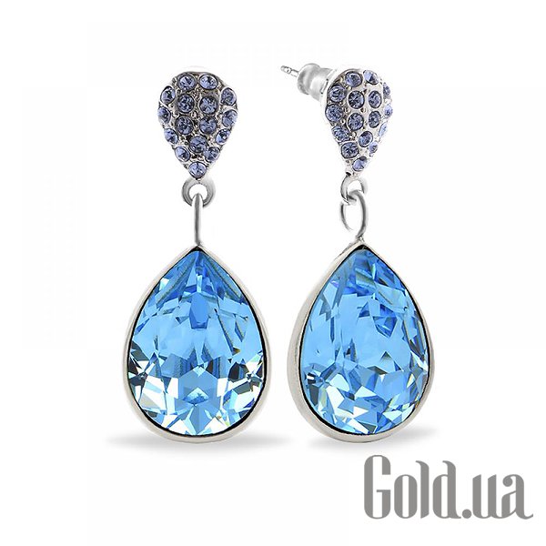 

Серьги с подвесками Kobi, Стальной, Серьги с кристаллами Swarovski