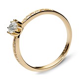 Золотое кольцо с куб. циркониями, 1536739