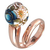 Женское серебряное кольцо в позолоте, 1617379