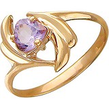 Женское золотое кольцо с аметистом, 1617635