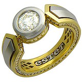 Золотое кольцо с бриллиантами, 1619683
