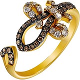Женское золотое кольцо с бриллиантами, 1655523