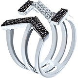 Женское серебряное кольцо с куб. циркониями, 1669347