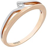 Женское золотое кольцо с бриллиантом, 1691107
