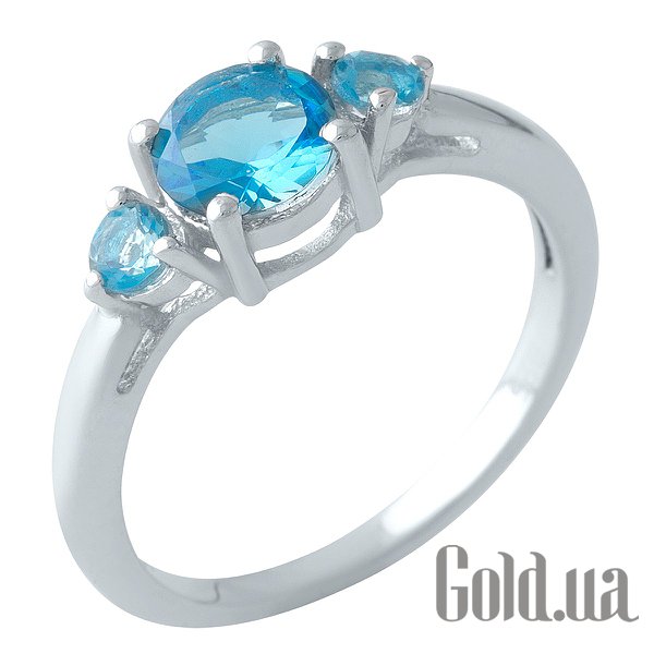

Женские кольца Fresh Jewelry, Женское серебряное кольцо с синт. аквамаринами, 17.5