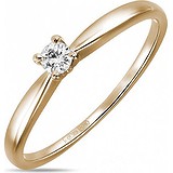 Золотое кольцо с бриллиантом, 1711843