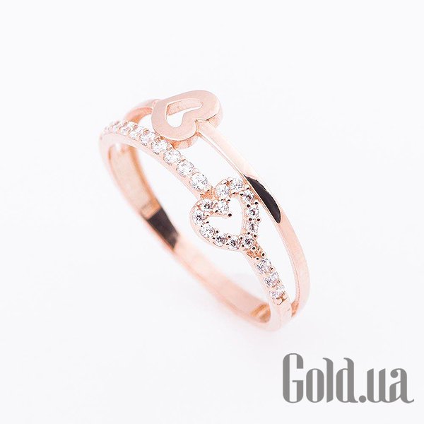 

Кольцо Украина, Золотое кольцо с куб. циркониями, 17