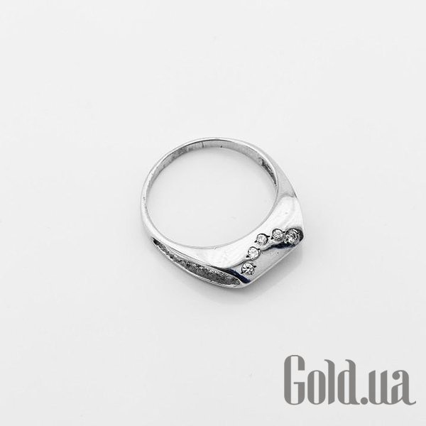 Женское серебряное кольцо с куб. циркониями DIA3102778 – изображение 2