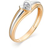 Золотое кольцо с бриллиантом, 1606372