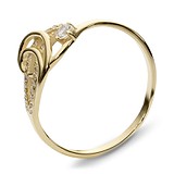 Женское золотое кольцо с куб. циркониями, 1615332