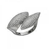 Женское серебряное кольцо с куб. циркониями, 1620452