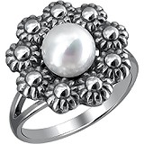 Женское серебряное кольцо с культив. жемчугом, 1638884