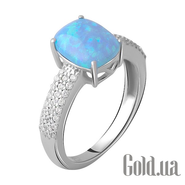 

Женские кольца Fresh Jewelry, Женское серебряное кольцо с куб. циркониями и опалом, 18