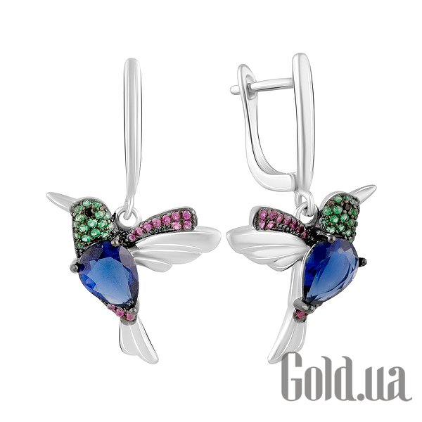 

Серьги с подвесками Fresh Jewelry, Серебряные серьги с куб. циркониями