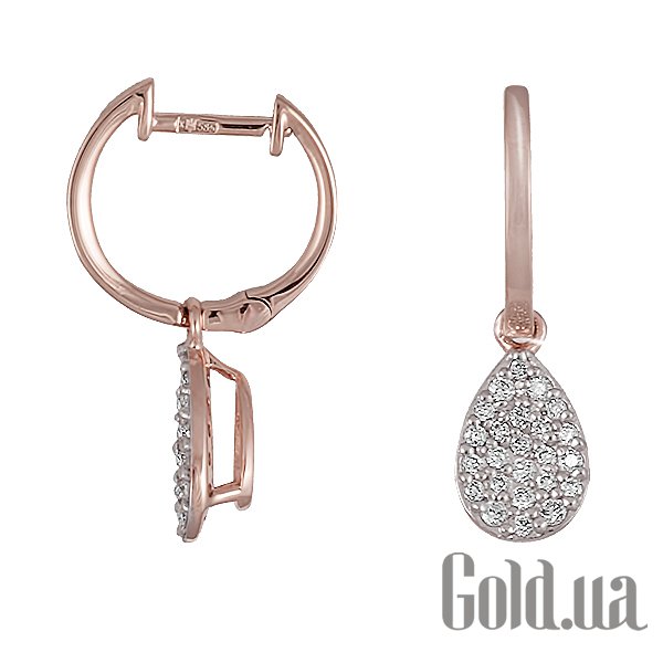 

Серьги с подвесками Lurie Jewelry, Золотые серьги с бриллиантами