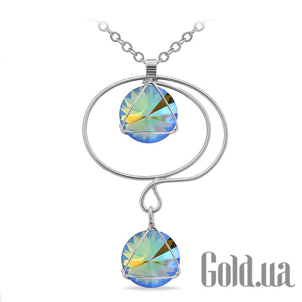

Женские колье и кулоны Kobi, Стальной, Кулон с цепочкой с кристаллами Swarovski