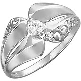 Женское серебряное кольцо с куб. цирконием, 1614053