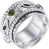 Женское серебряное кольцо с перидотами, 1676517