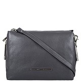 Mattioli Женская сумка 069-16C темно-серая со стальной фурнитурой, 1749989