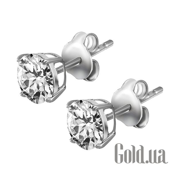 

Серьги-гвоздики Lurie Jewelry, Серебряные серьги с куб. циркониями