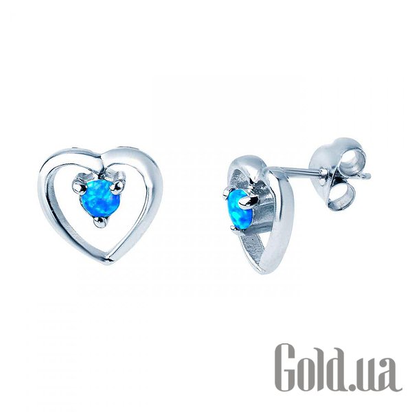 

Серьги-гвоздики Lurie Jewelry, Серебряные серьги с опалами