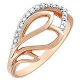 Женское золотое кольцо с бриллиантами, 1542630