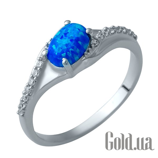 

Женские кольца Fresh Jewelry, Женское серебряное кольцо с опалом и куб. циркониями, 17