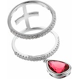 Женское серебряное кольцо с куб. циркониями, 1669350