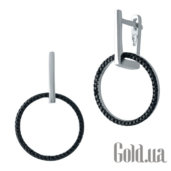 

Серьги с подвесками Fresh Jewelry, Серебряные серьги с куб. циркониями