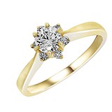 Золотое кольцо с бриллиантами, 1746406