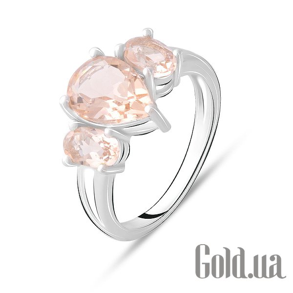 

Женские кольца Fresh Jewelry, Женское серебряное кольцо с синт. морганитами, 17