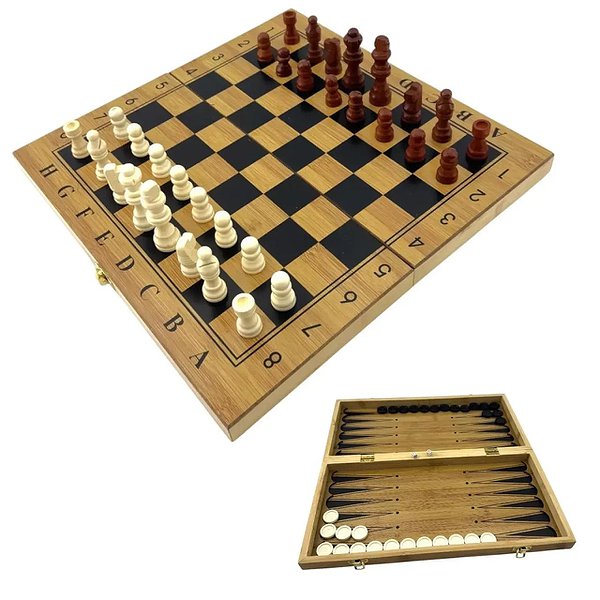 Duke Игровой набор 3 в 1 нарды, шахматы, шашки DN36040