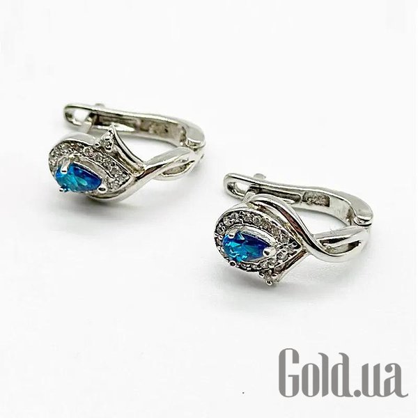 

Серьги Silvex925, Серебряные серьги с куб. циркониями