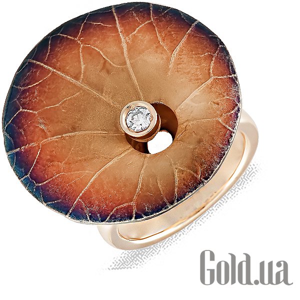 

Кольцо Lurie Jewelry, Женское золотое кольцо с куб. цирконием, 17